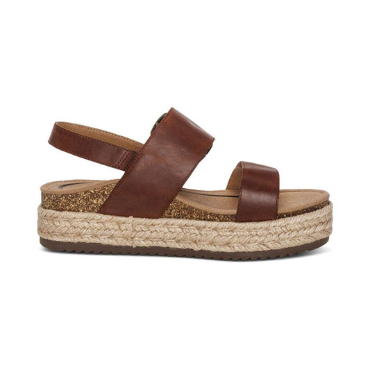 Vania Platform Sandal - Walnut