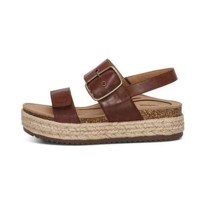 Vania Platform Sandal - Walnut