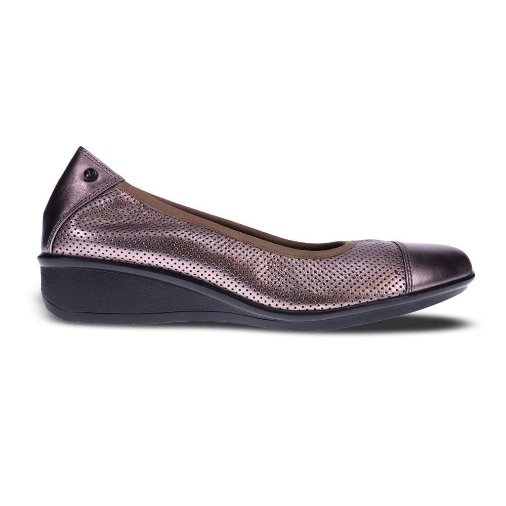 Verona Ballet Wedge - Gunmetal