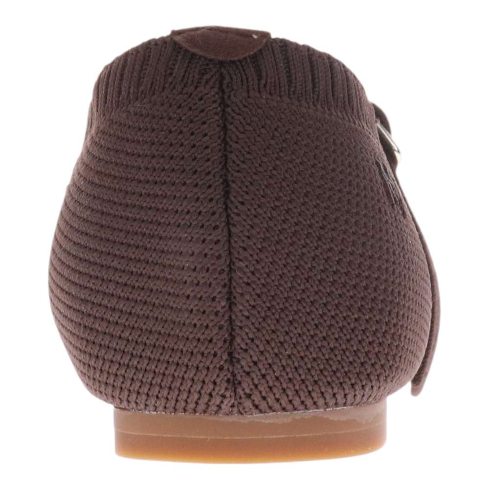Violet Open Knit Flat - Chocolate