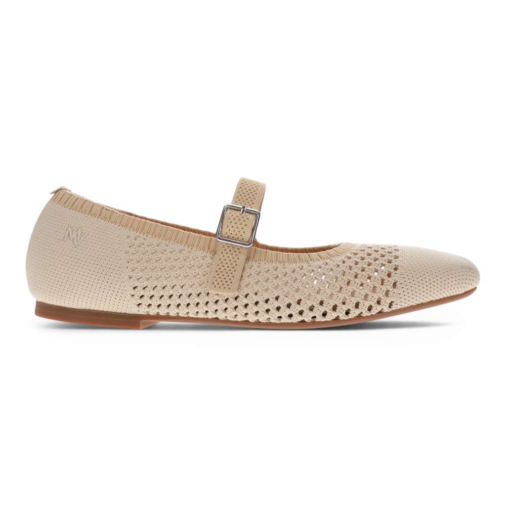 Violet Open Knit Flat - Natural