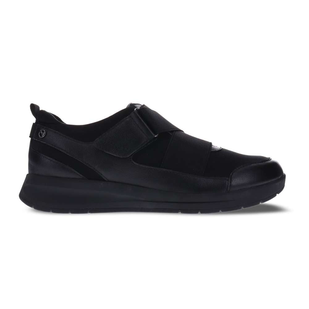 Virginia Adjustable Casual Sneaker - Black French