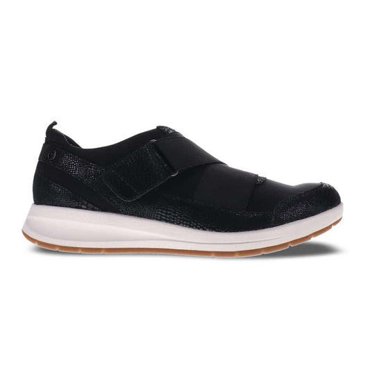Virginia Adjustable Casual Sneaker - Black Lizard