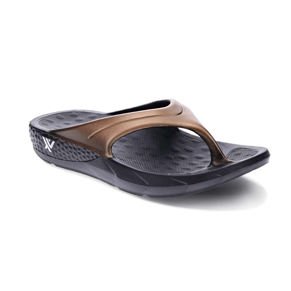 Vitality Recovery Toe Post Sandal - Black/Bronze