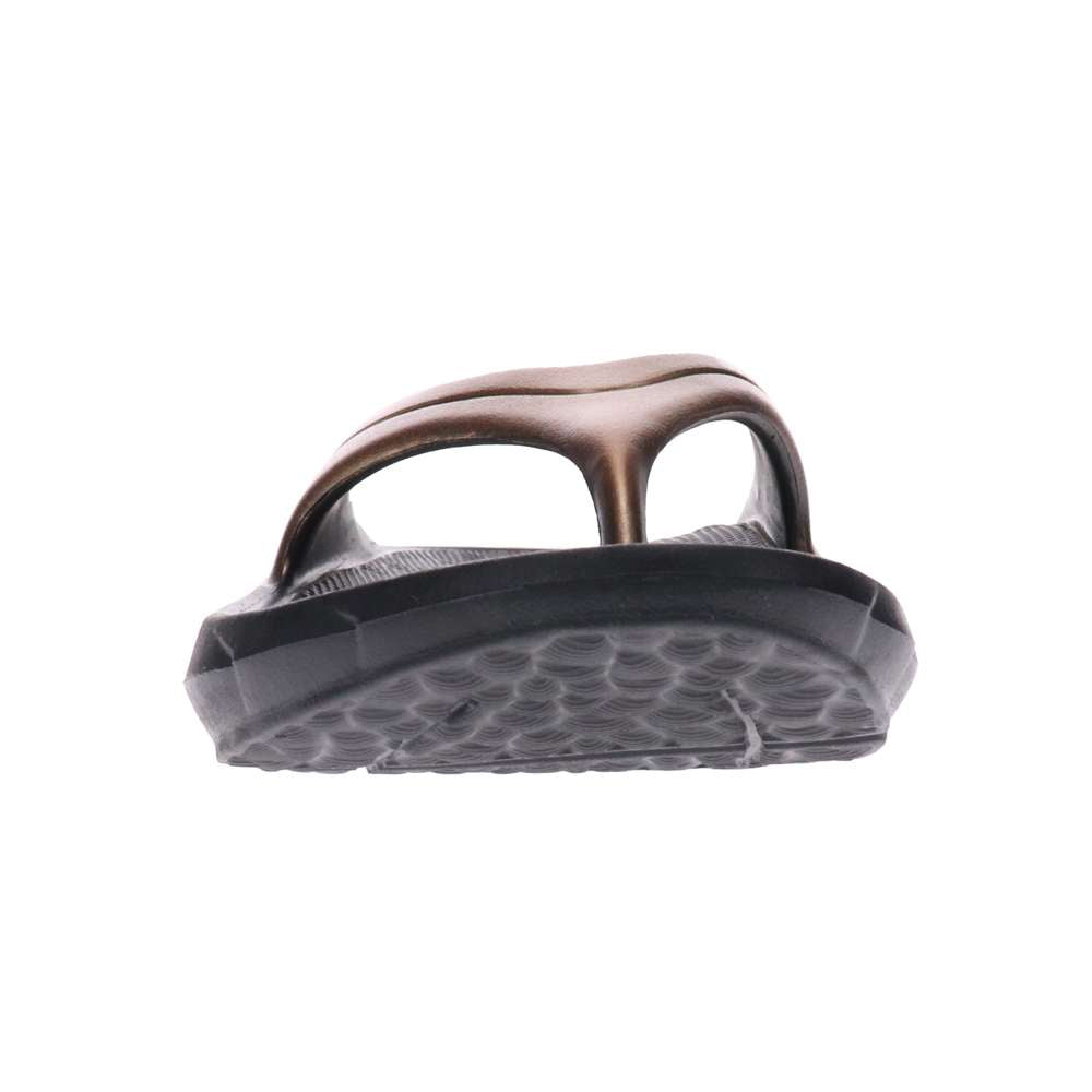 Vitality Recovery Toe Post Sandal - Black/Bronze
