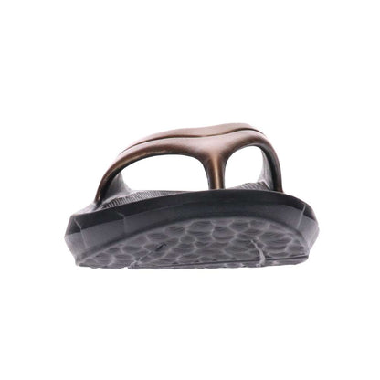 Vitality Recovery Toe Post Sandal - Black/Bronze