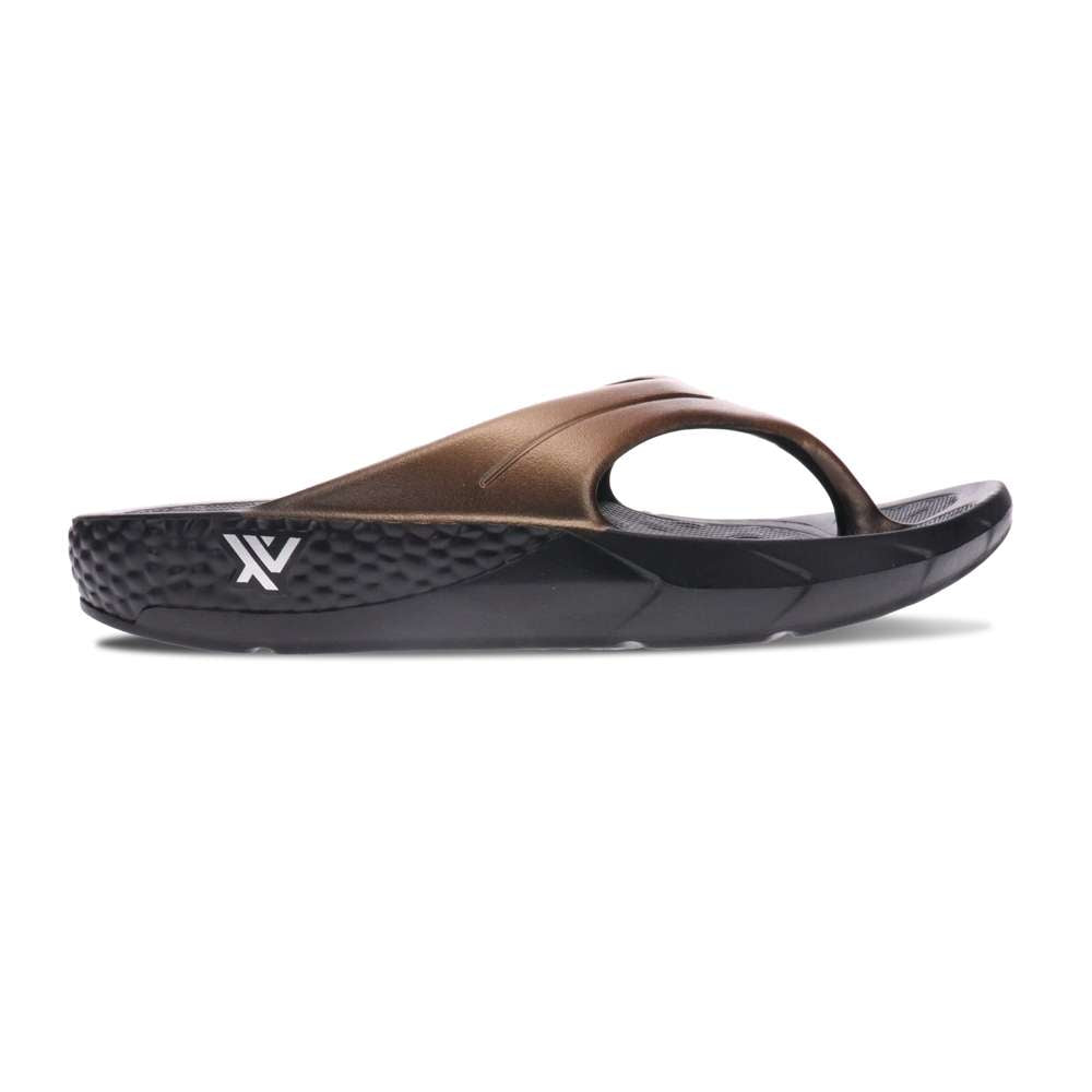Vitality Recovery Toe Post Sandal - Black/Bronze
