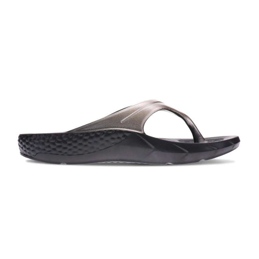 Vitality Recovery Toe Post Sandal - Black/Silver