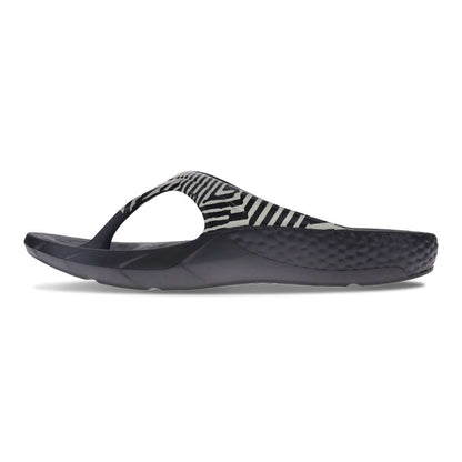 Vitality Recovery Toe Post Sandal - Black Zebra