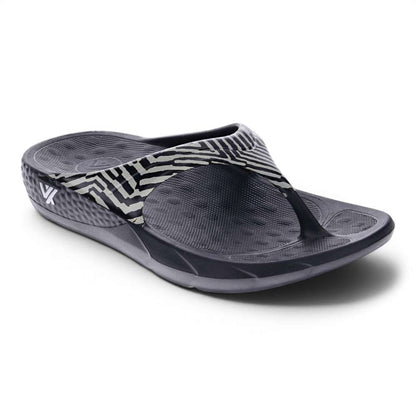 Vitality Recovery Toe Post Sandal - Black Zebra