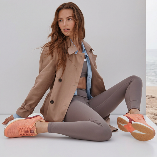 Lifestyle image for Walk Quest Active Sneaker - Shell Coral