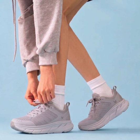 Lifestyle image for Walker Mesh Active Sneaker - Grey