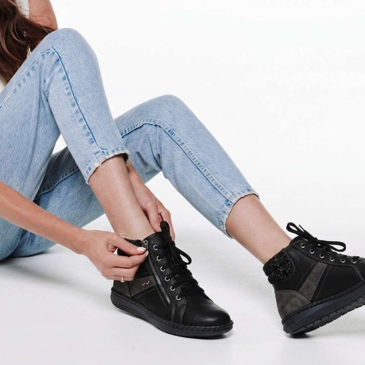 Lifestyle image for Wanda Zip Boot - Black