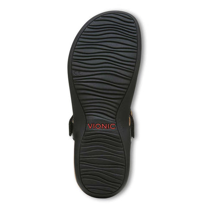 Wanda T-Strap Sandal - Black