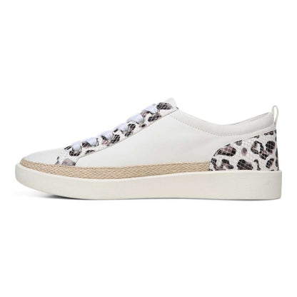 Winny Lace-Up Casual Sneaker - White Leopard