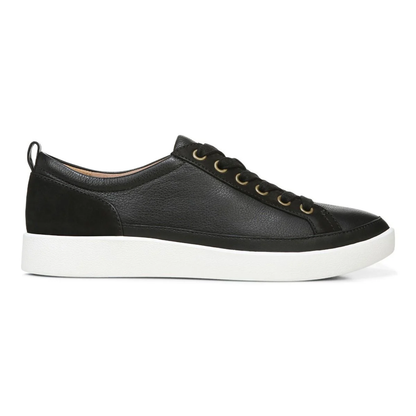 Winny Lace-Up Casual Sneaker - Black Leather Nubuck